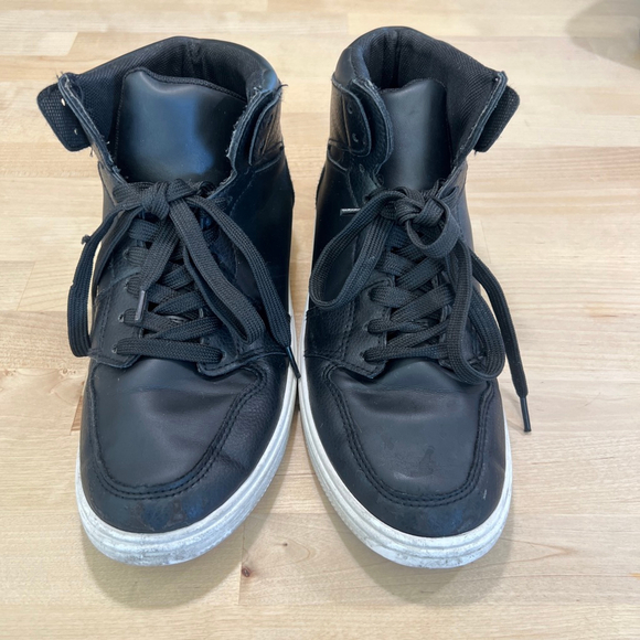 Black High Top Sneakers Size EU 39 / US Women’s 8 / Men’s 6.5 - Picture 5 of 7